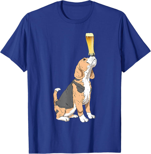 Beagle Beer Lovers Shirt Craft Beer T Shirt T-Shirt - T-Shirt | Royal