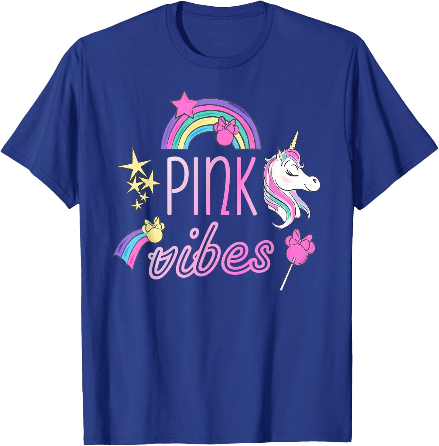 Disney Minnie Mouse Unicorn Pink Vibes T-Shirt - T-Shirt | Royal
