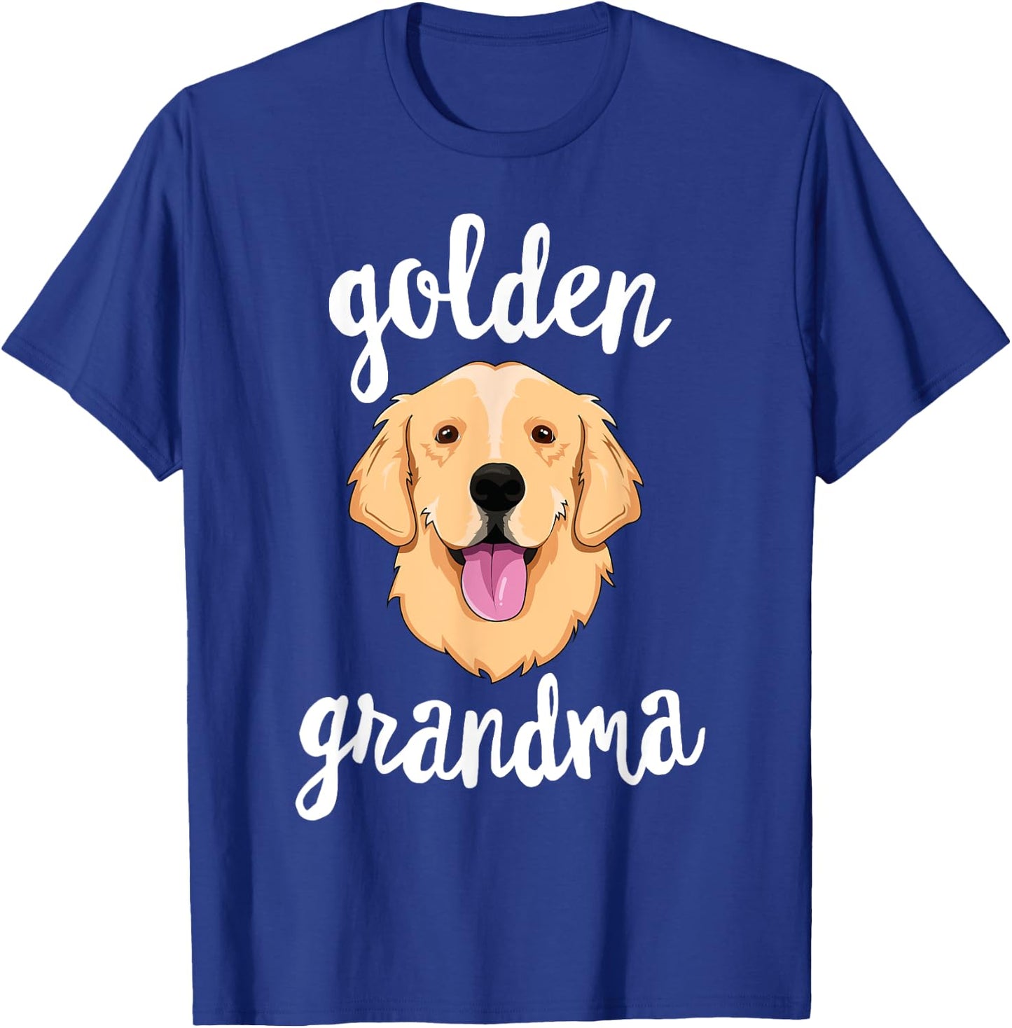 Golden Retriever Grandma Mother Fur Mom Dog Puppy Adopt T-Shirt - T-Shirt | Royal