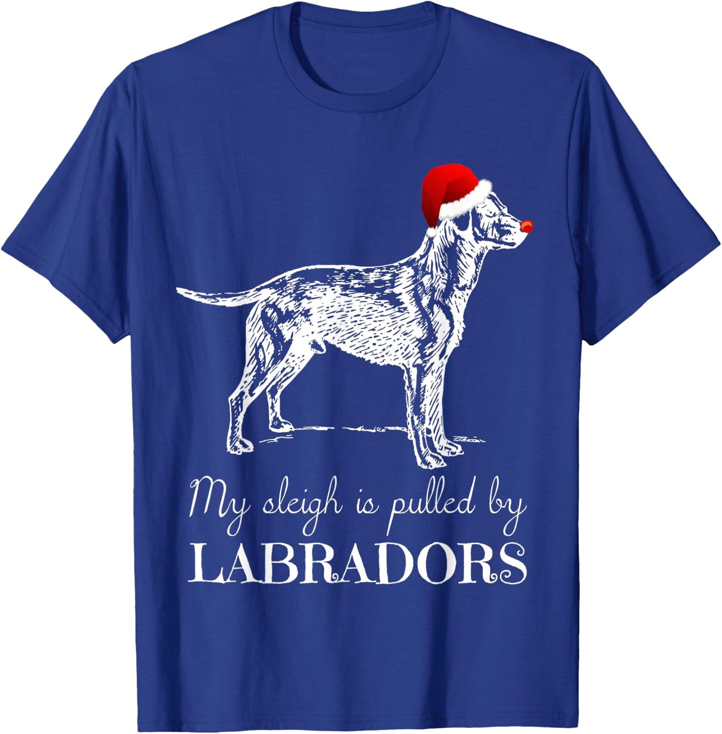 Labrador Retriever Christmas Shirt - Lab Dog X-Mas Men Women Kids T-Shirt - T-Shirt | Royal