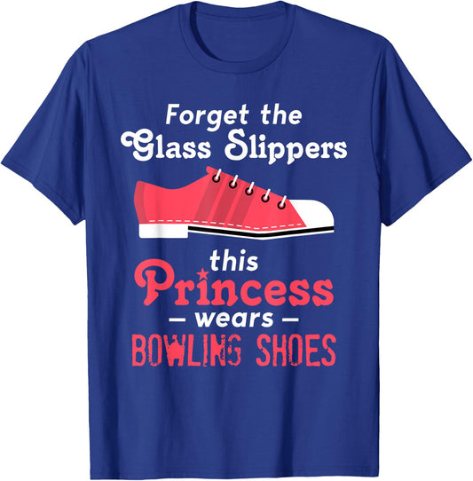 Bowling Shirt Wife Mom Or Girls T-Shirt - T-Shirt | Royal