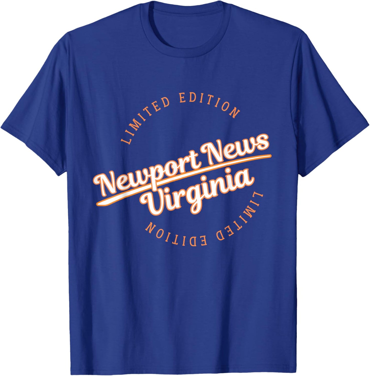 Retro Athletic Newport News VA apparel T-Shirt - T-Shirt | Royal