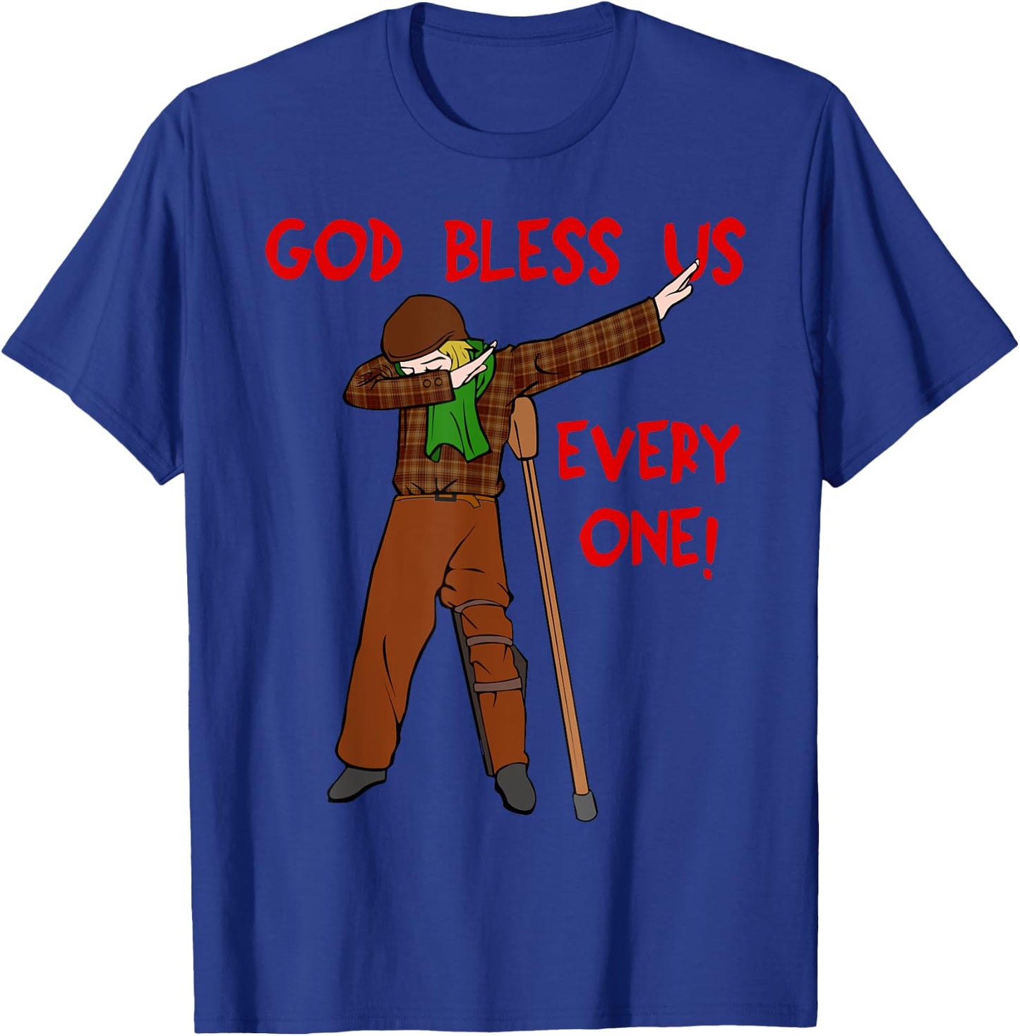 A Christmas Carol Shirt - Dabbing Tiny Tim T-Shirt - T-Shirt | Royal