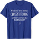 Funny Cross Stitch Shirt | Cross Stitch Gift T-Shirt - T-Shirt | Royal