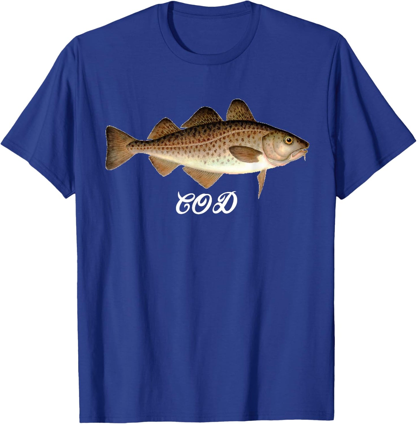 Cod Shirt - Cod Fish Shirt - Cod Fishing Gifts T-Shirt - T-Shirt | Royal
