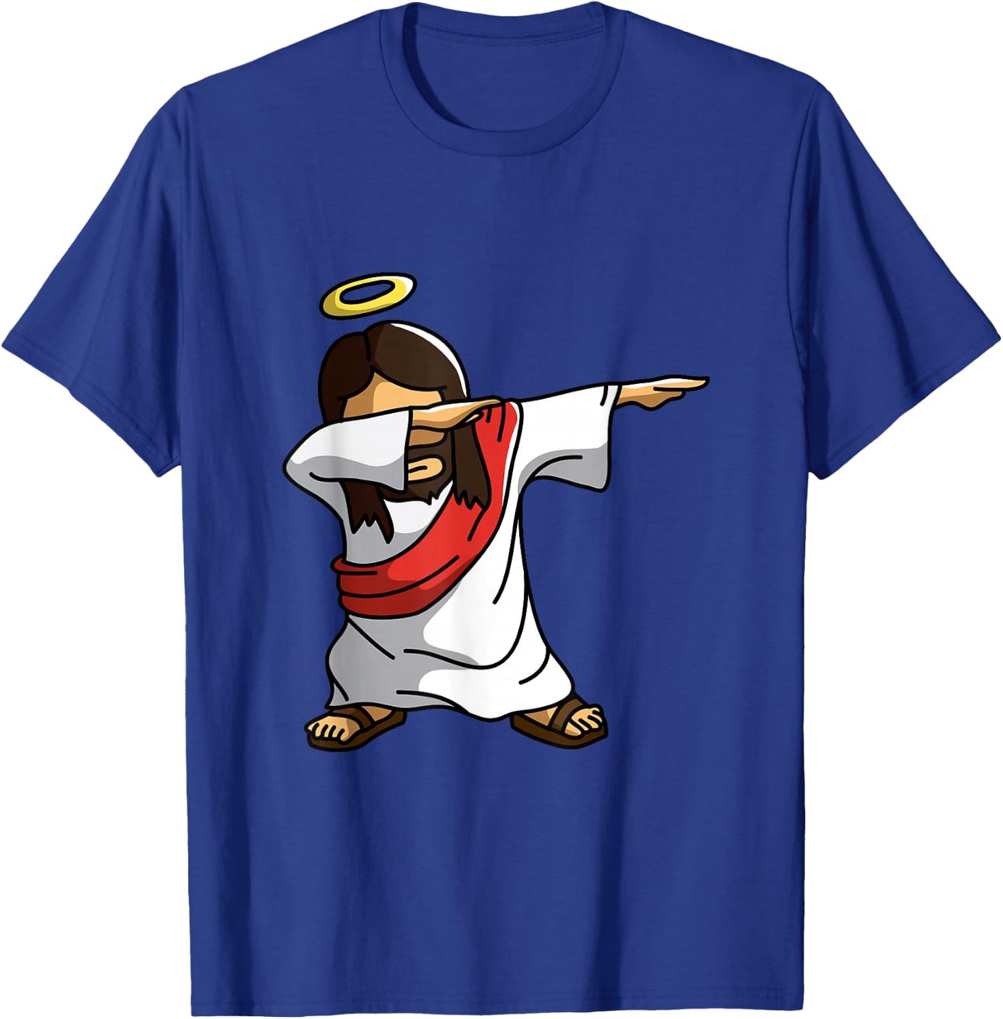 Dabbing Jesus Funny Dancing Christian Christmas Gift T-Shirt - T-Shirt | Royal