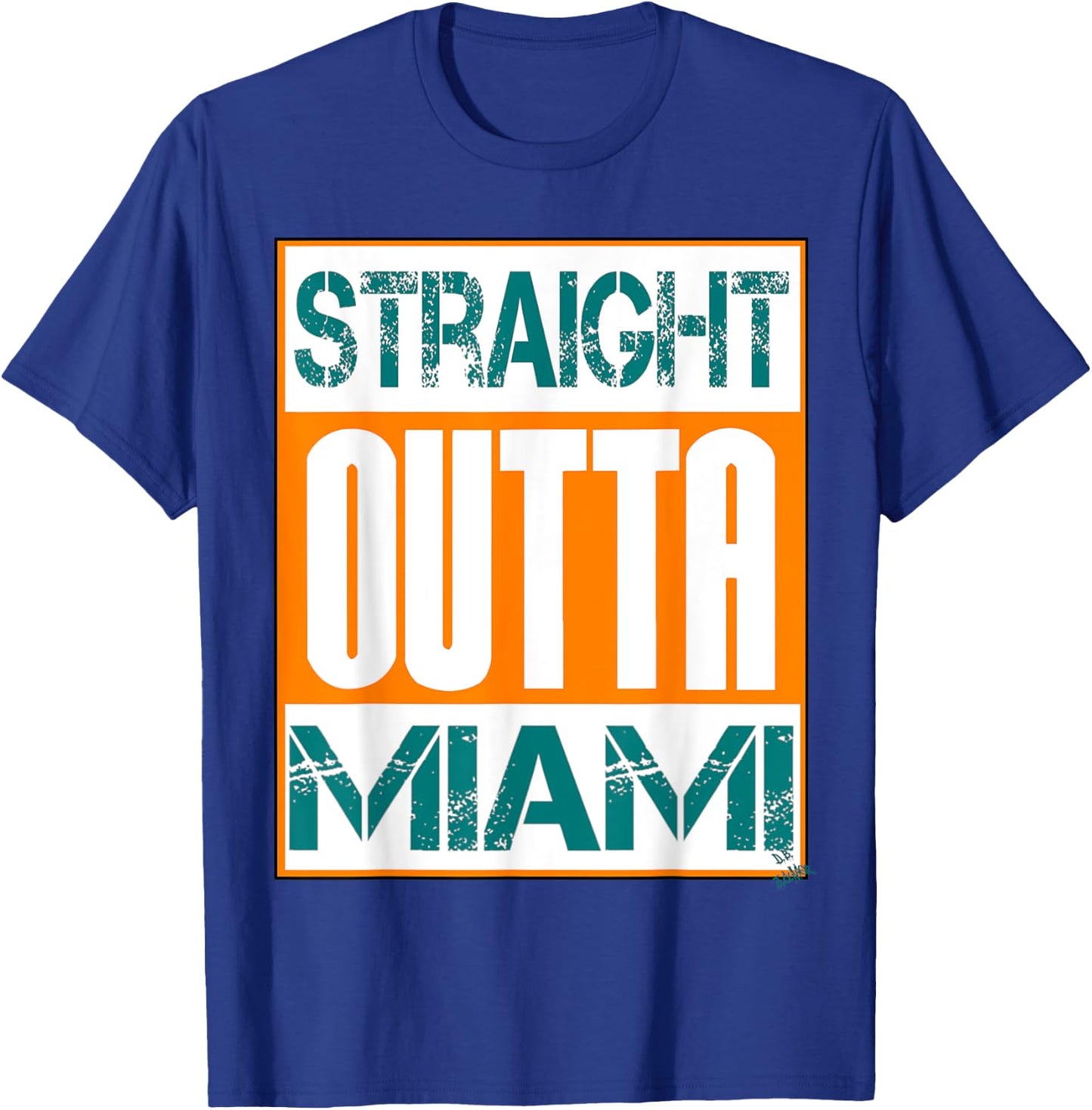 Miami shirt hip hop - city name - straight outta Miami T-Shirt - T-Shirt | Royal