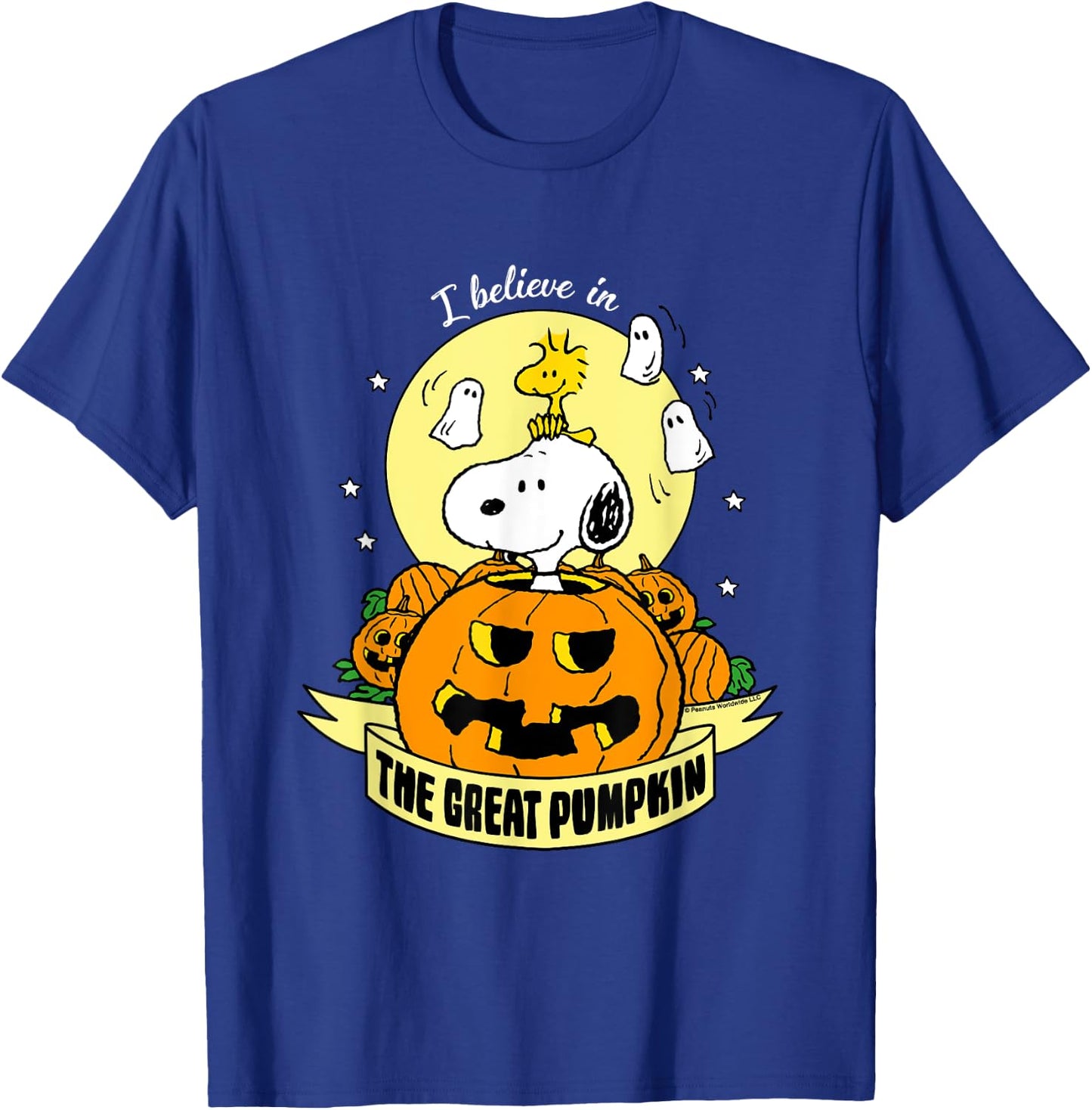Peanuts Halloween The Great Pumpkin T-Shirt - T-Shirt | Royal