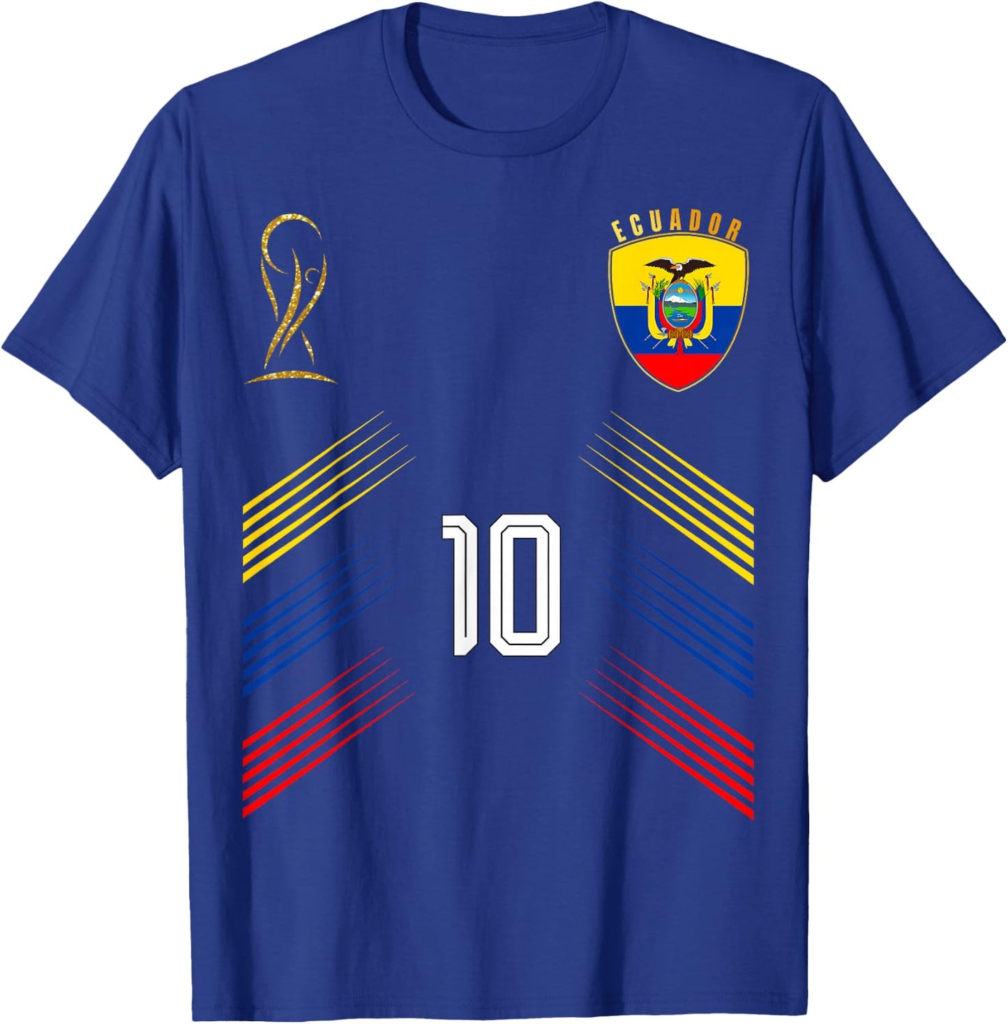 Ecuador Flag Ecuadorian Pride Lovers Retro T-Shirt - T-Shirt | Royal