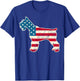 Schnauzer 4th of July Dog Lover Gifts Men USA American Flag T-Shirt - T-Shirt | Royal
