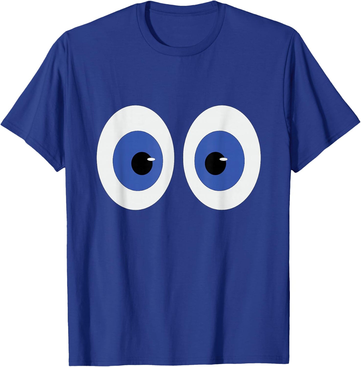 Two Big Blue Eyeballs T-Shirt - T-Shirt | Royal