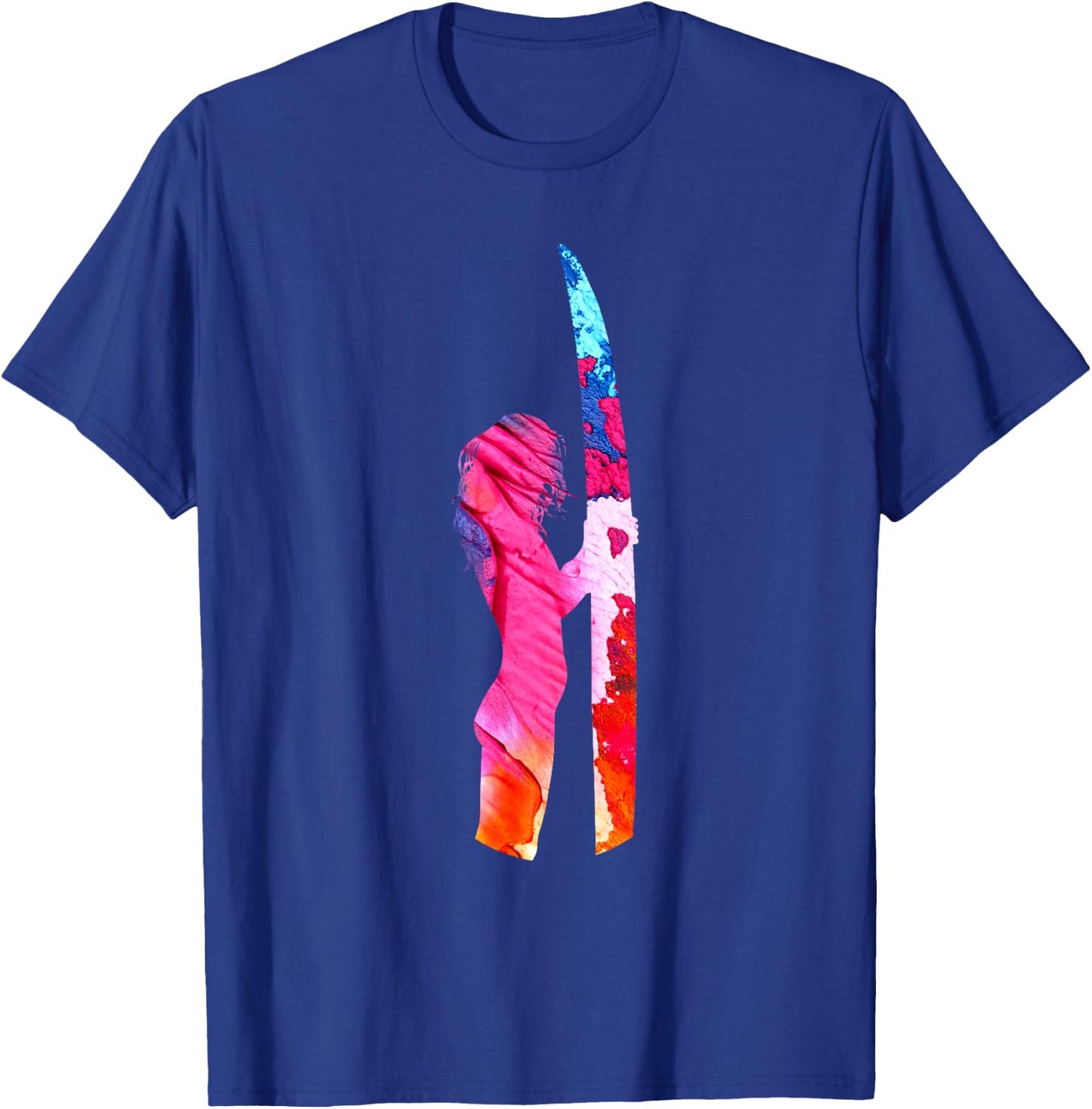 Surf Girl Pastel Watercolor Cute Surfing Female Surfer T-Shirt - T-Shirt | Royal
