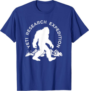 Yeti Research Expedition , Mountain Snowman T-Shirt - T-Shirt | Royal