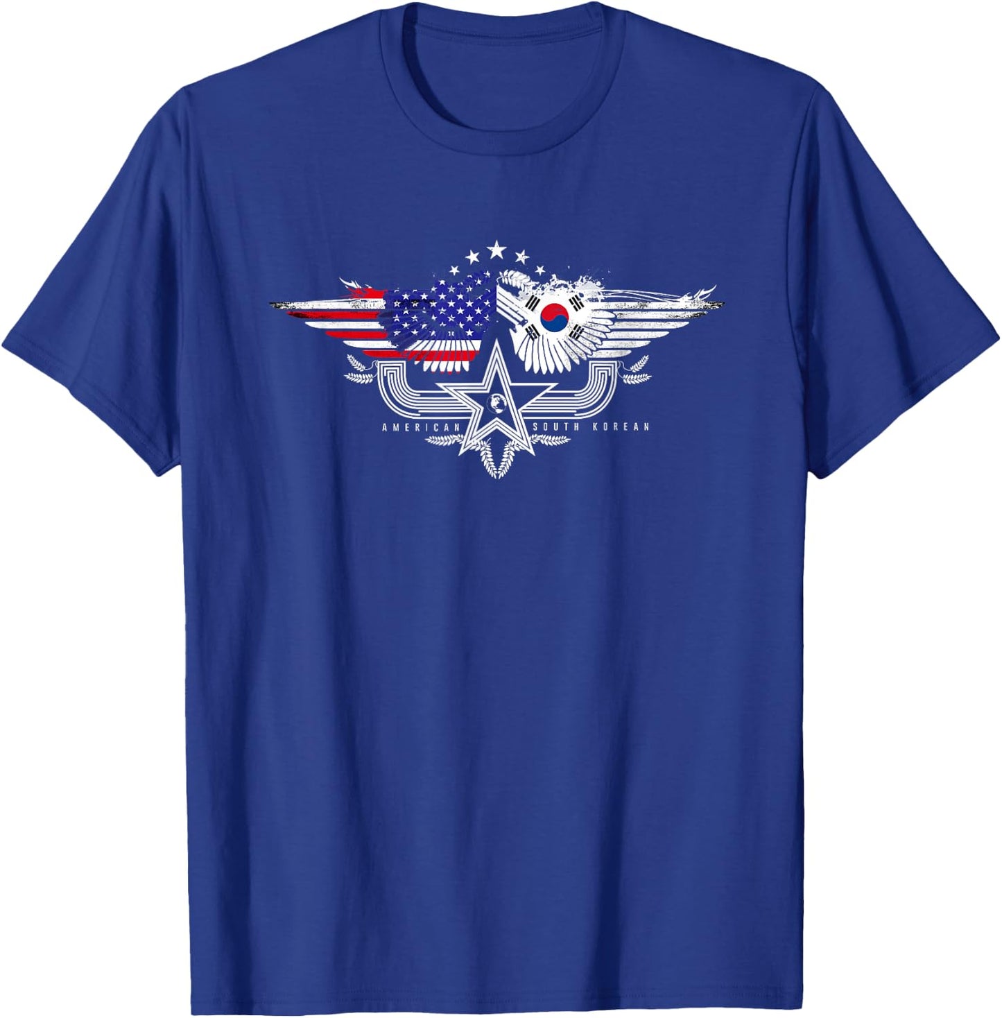 South Korean American Flag T Shirt. South Korea Flag T-Shirt - T-Shirt | Royal