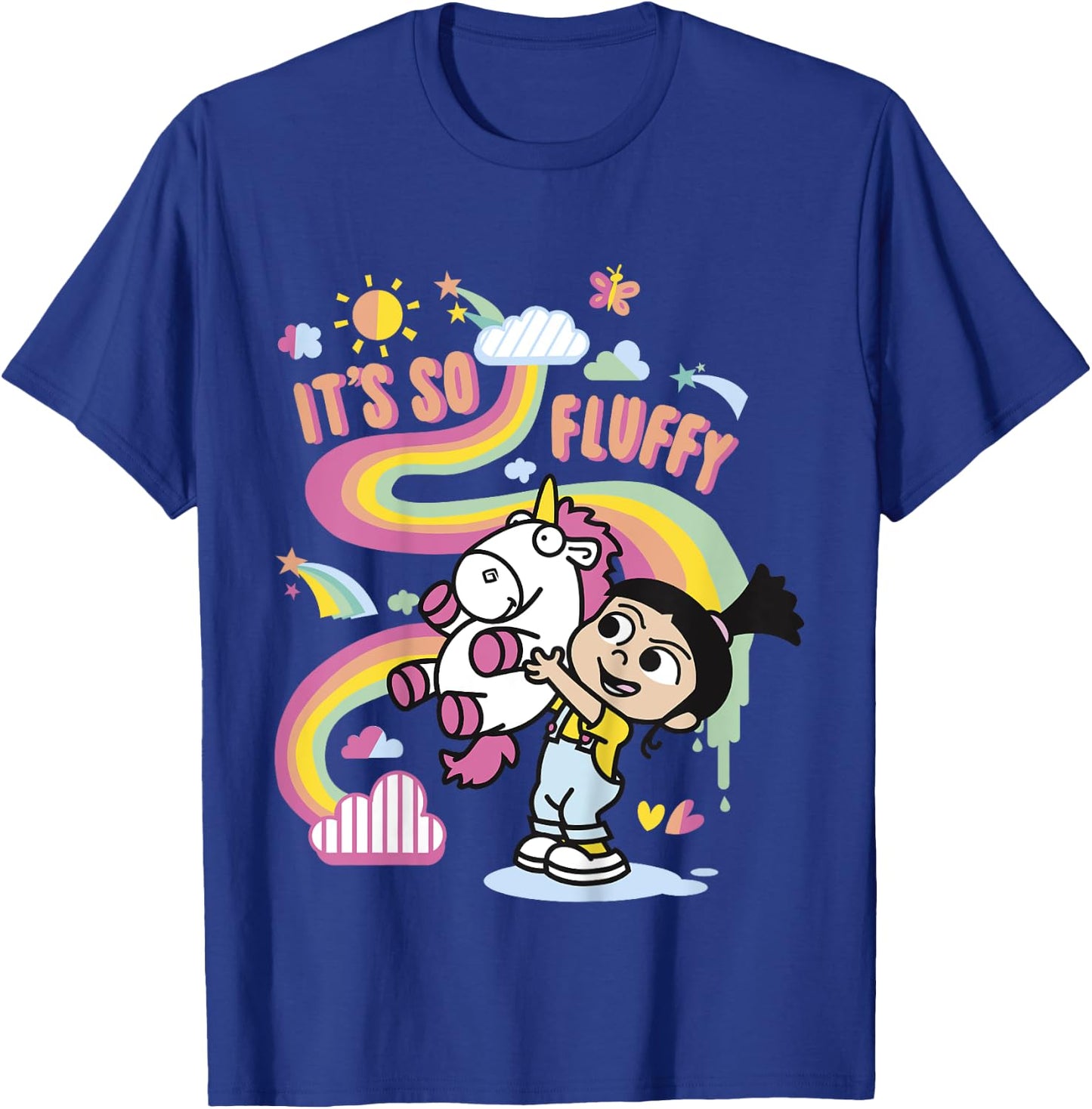 Despicable Me Minions Agnes Unicorn Rainbow Graphic T-Shirt - T-Shirt | Royal