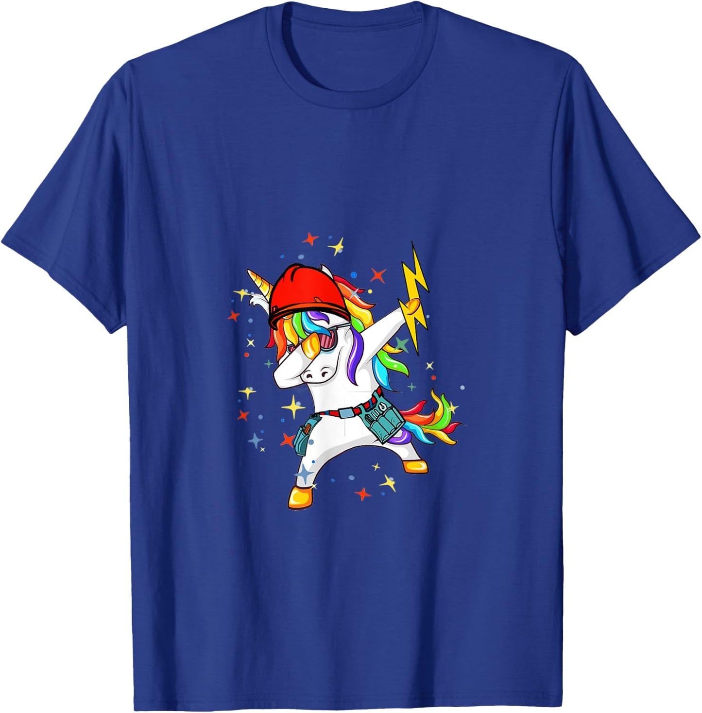 Electrician Unicorn T-Shirt - T-Shirt | Royal
