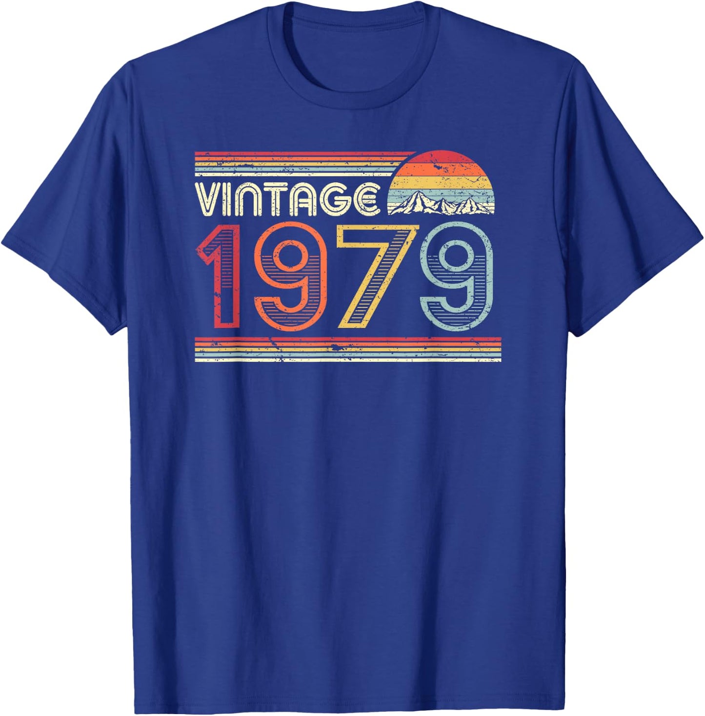 1979 Vintage Shirt, Birthday Gift . Retro Style T-Shirt - T-Shirt | Royal