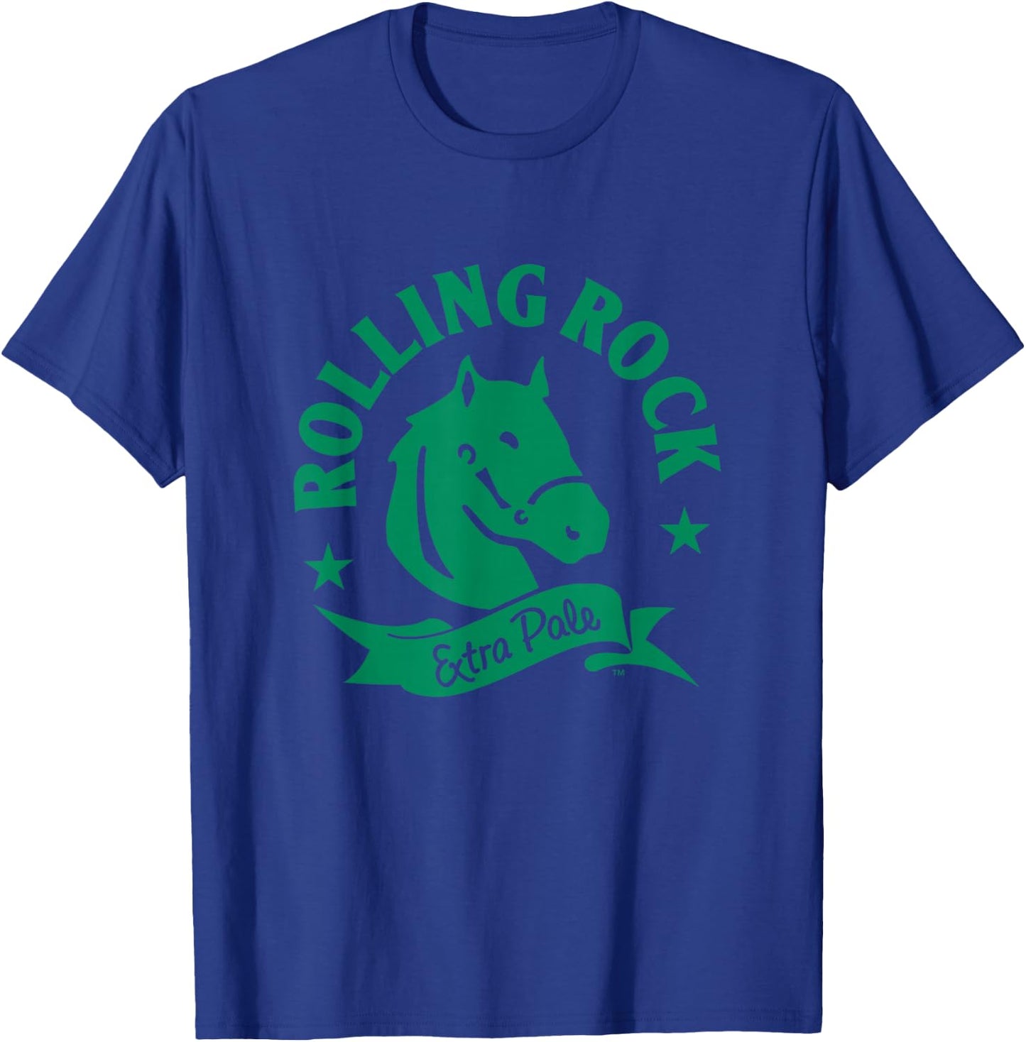 Rolling Rock Extra Pale Horsehead T-Shirt - T-Shirt | Royal