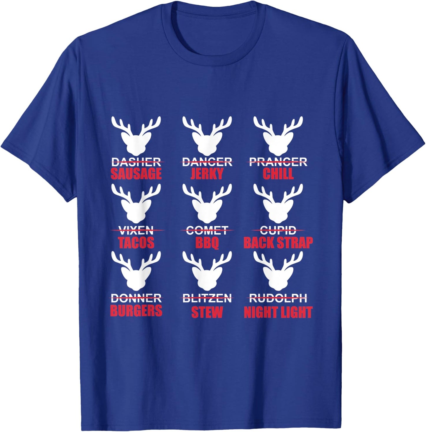 Christmas X-Mas Reindeers Hunting Hunter T-Shirt - T-Shirt | Royal