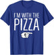 I'm With The Pizza Matching Costume Lazy Halloween Party T-Shirt - T-Shirt | Royal