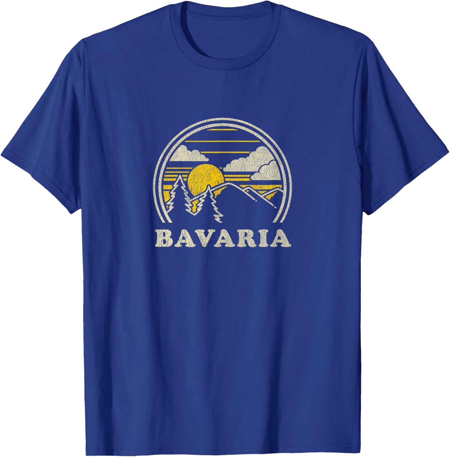 Bavaria Germany T Shirt Vintage Hiking Mountains T-Shirt - T-Shirt | Royal