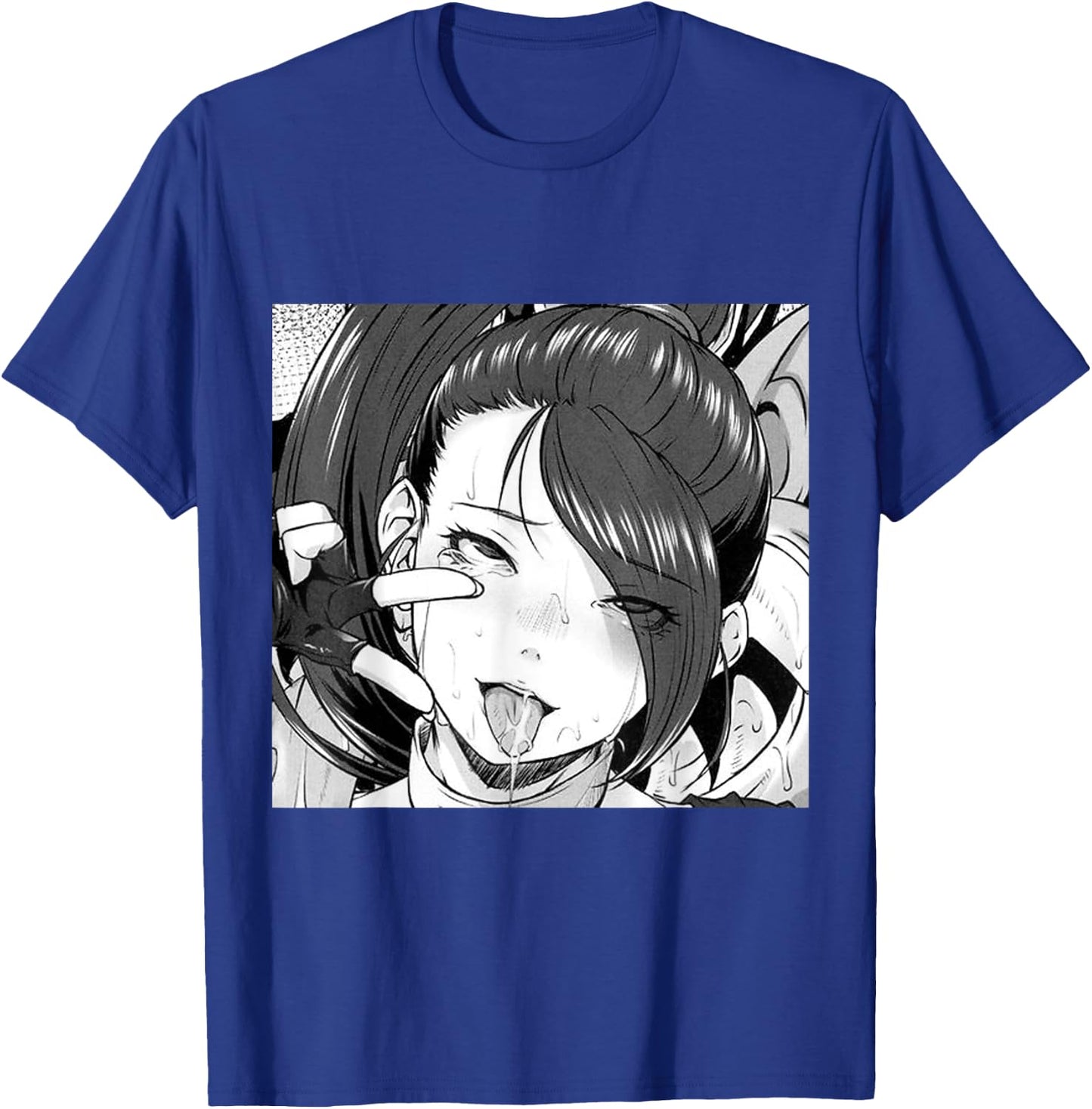 Ecchi Otaku Hentai Waifu Ahegao Girl Manga Anime T-Shirt - T-Shirt | Royal