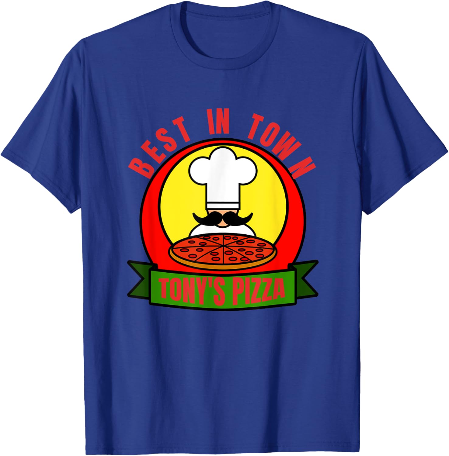 Tony's Pizza -employee /Customer souvenir-pizza T-Shirt - T-Shirt | Royal
