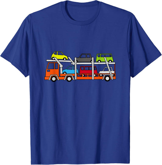 Car Carrier Truck T-Shirt - T-Shirt | Royal