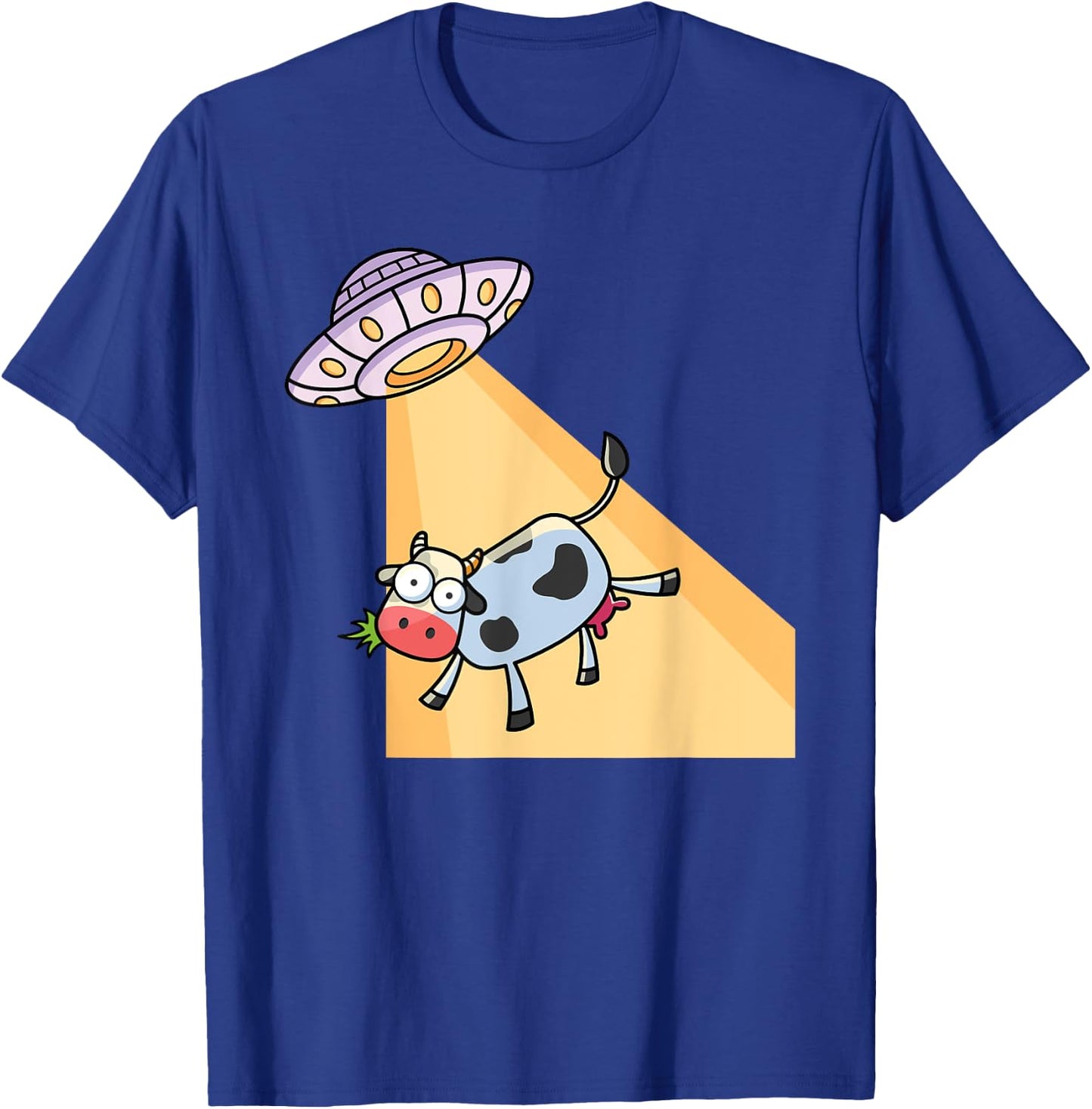 Cow UFO Alien Abduction Farm Animal Cow Lover T-Shirt - T-Shirt | Royal