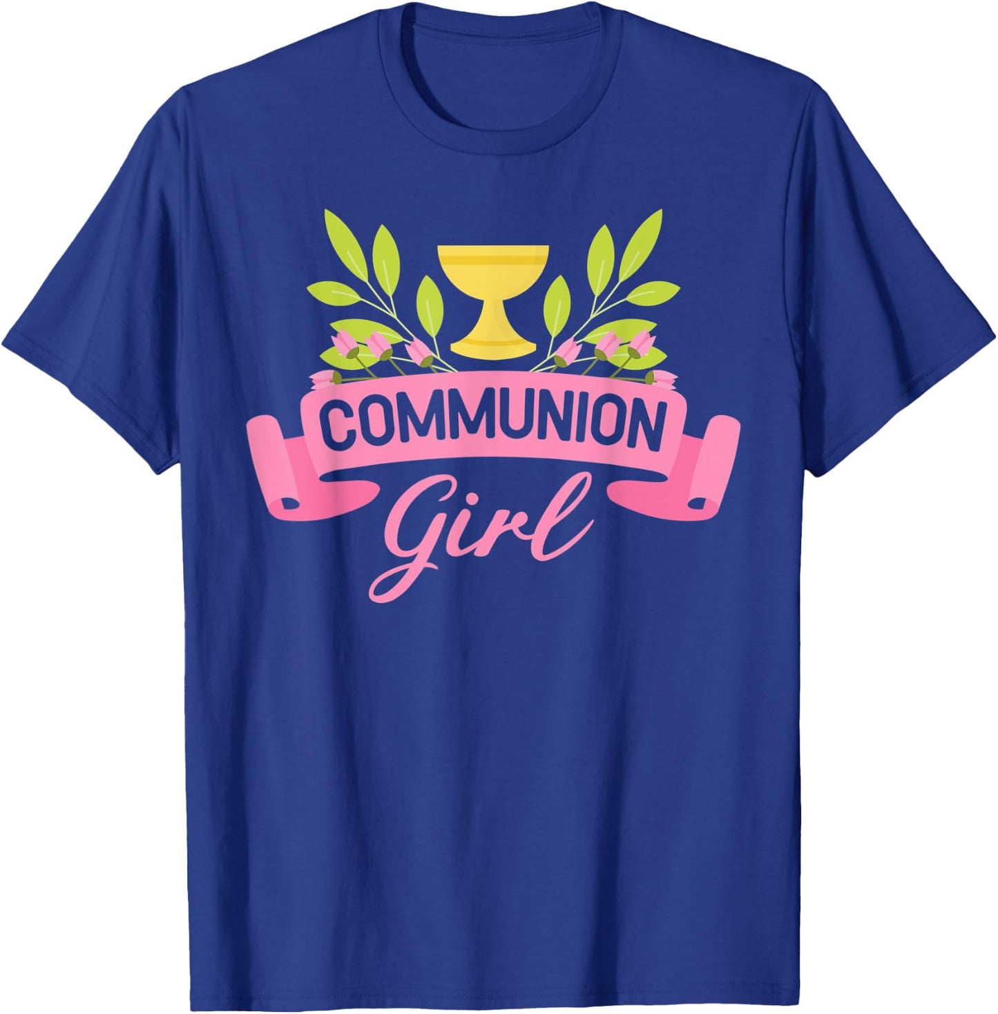 Communion Girl First 1st Holy Communion T-Shirt - T-Shirt | Royal