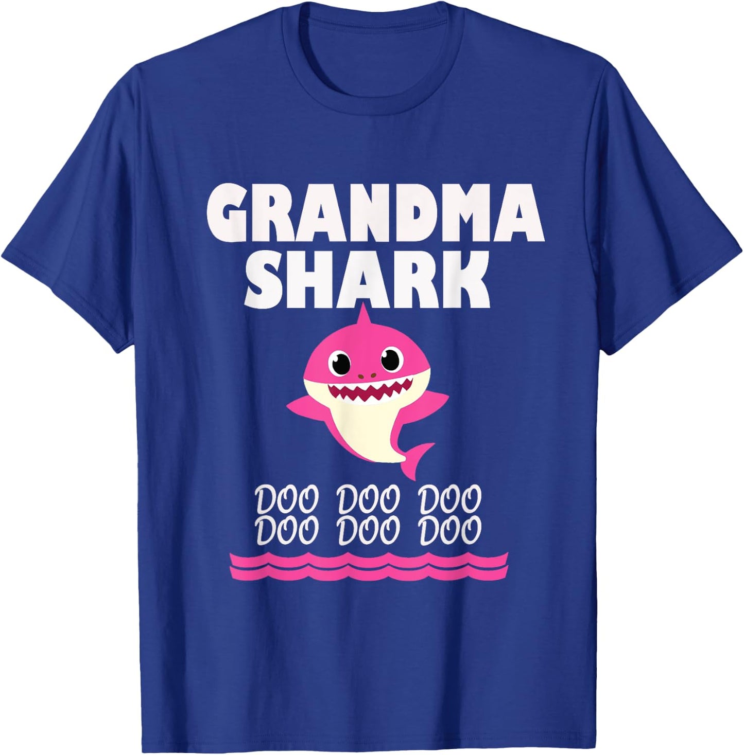 Funny Grandma shark Gift grandma T-Shirt - T-Shirt | Royal