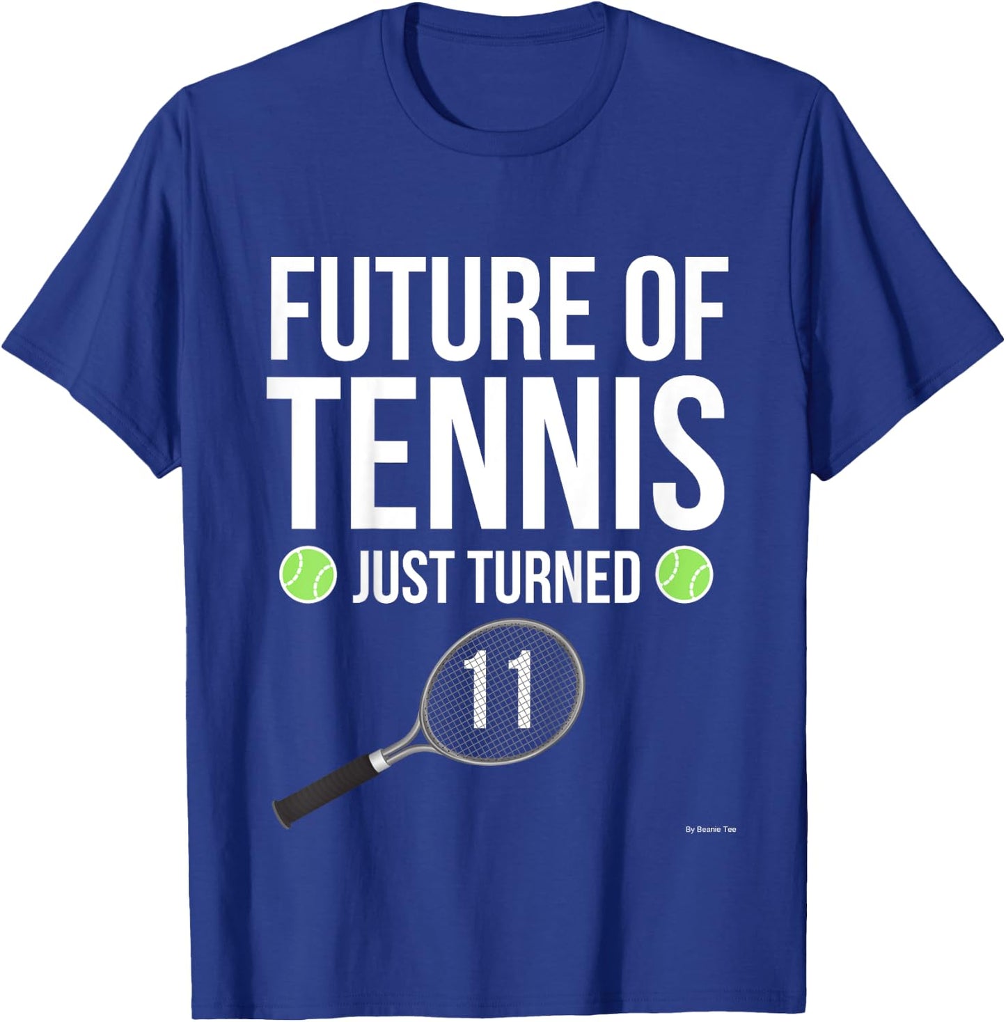 Kids 11th Birthday Tennis T Shirt 11 Year Old Birthday Gift T-Shirt - T-Shirt | Royal