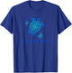 Coronado California Sea Blue Tribal Turtle T-Shirt - T-Shirt | Royal