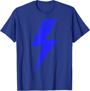 Bolt Lightning Blue Thunderbolt Team T-Shirt - T-Shirt | Royal