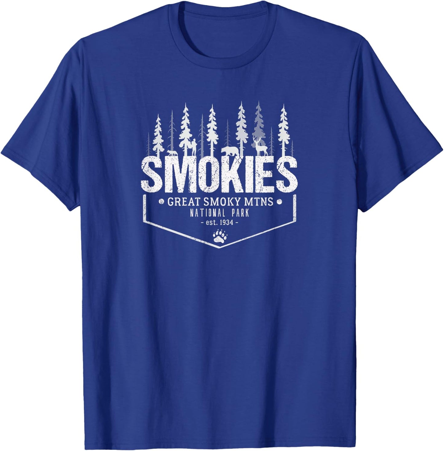 Great Smokies - Great Smoky Mountains Shirt T-Shirt - T-Shirt | Royal