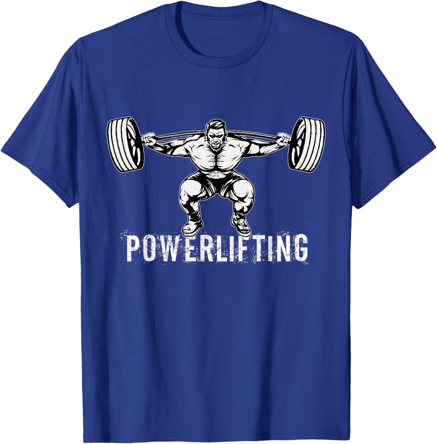 Powerlifting Workout Fitness Design T-Shirt - T-Shirt | Royal