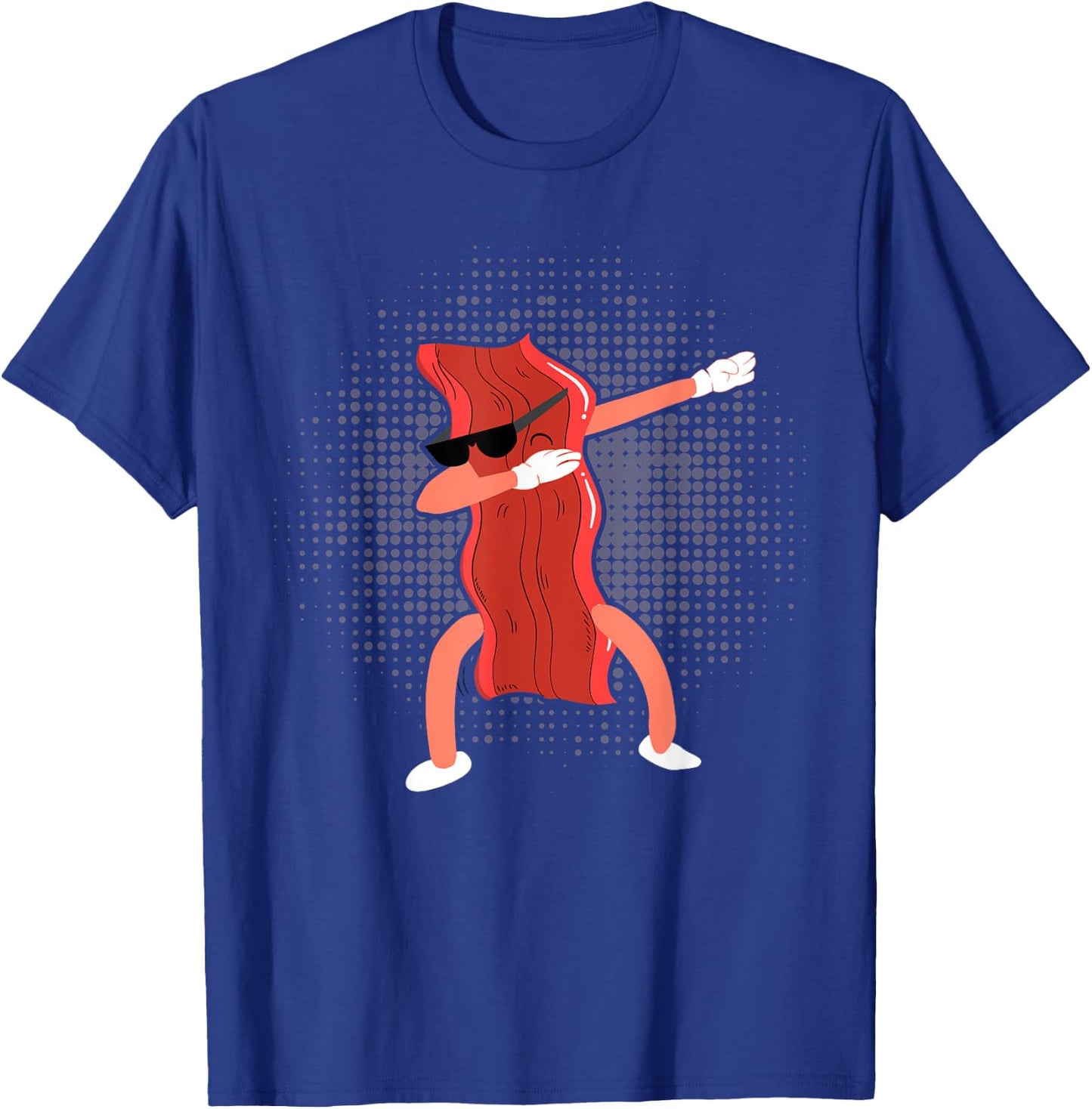 Dabbing Bacon Shirt Funny Bacon Clothing Lover Bacon T-Shirt - T-Shirt | Royal