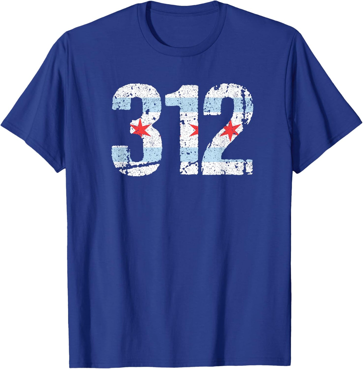 Chicago Shirt Chicago 312 Flag Area Code T Shirt City Pride T-Shirt - T-Shirt | Royal