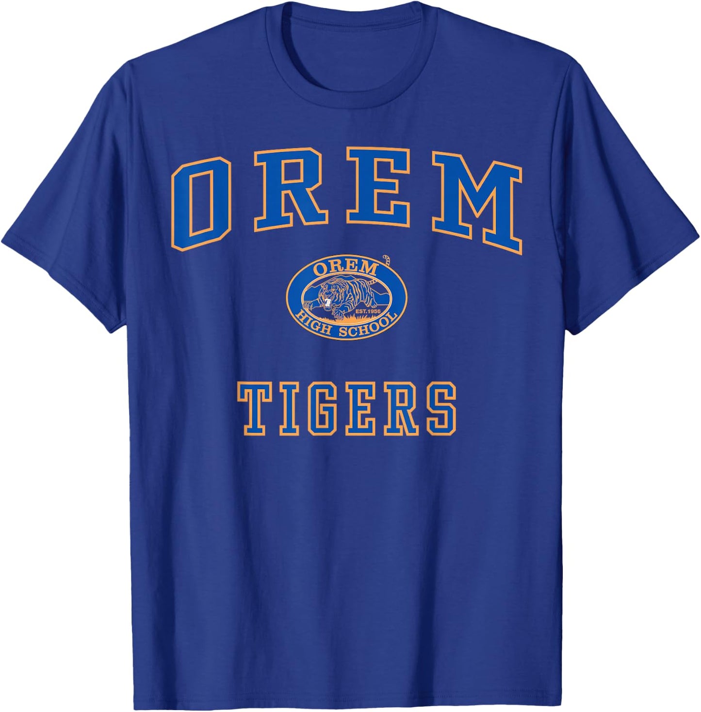 Orem High School Tigers C1 T-Shirt - T-Shirt | Royal