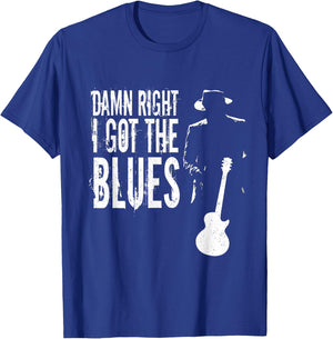 Damn Right I Got The Blues T-Shirt - T-Shirt | Royal