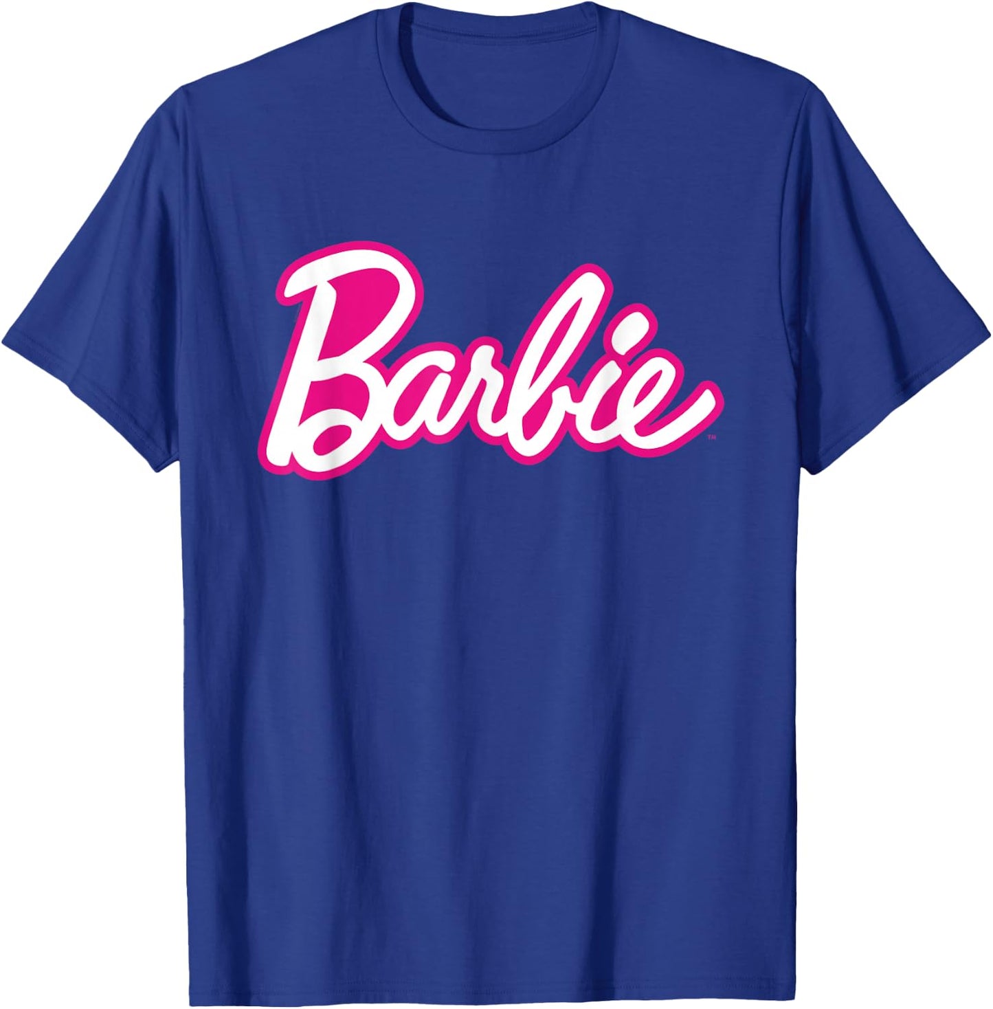 Barbie Current Pink and White Script Logo T-Shirt - T-Shirt | Royal
