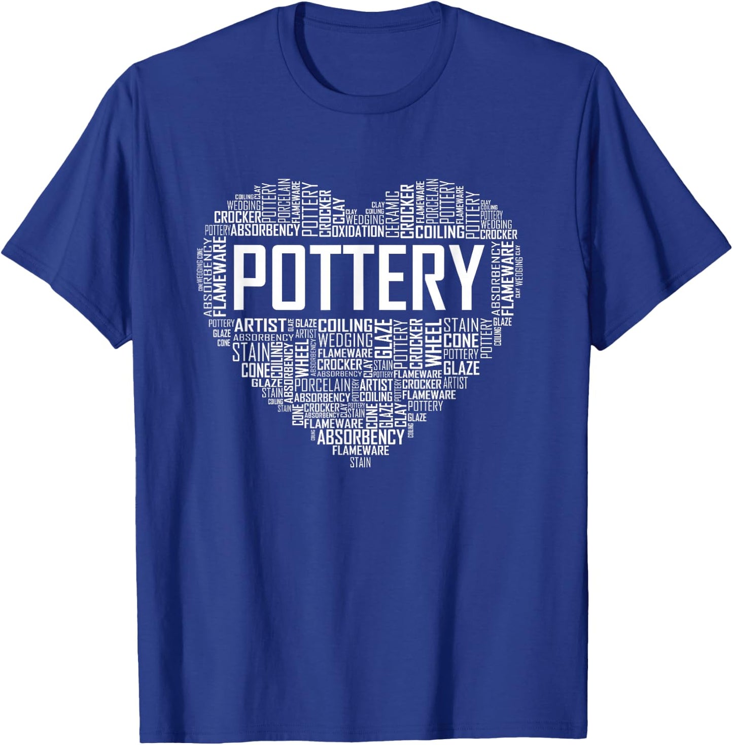 Proud Clay Pottery Heart for Ceramic Artists T-Shirt - T-Shirt | Royal