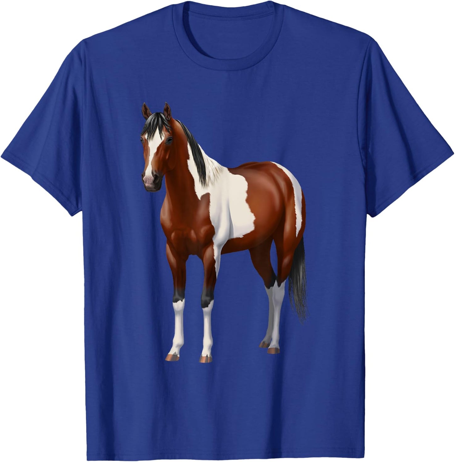 Beautiful Brown Bay Pinto Paint Horse Lover Gift T-Shirt - T-Shirt | Royal