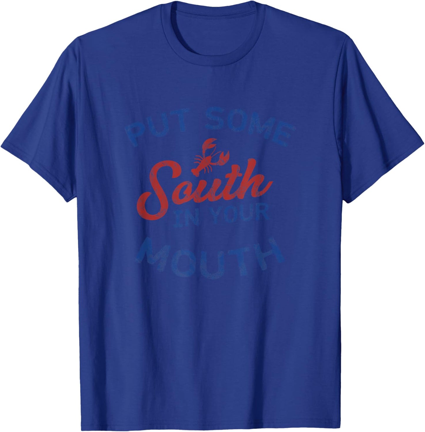 Crawfish Funny Southern Mardi Gras Cajun Gift Shirt T-Shirt - T-Shirt | Royal