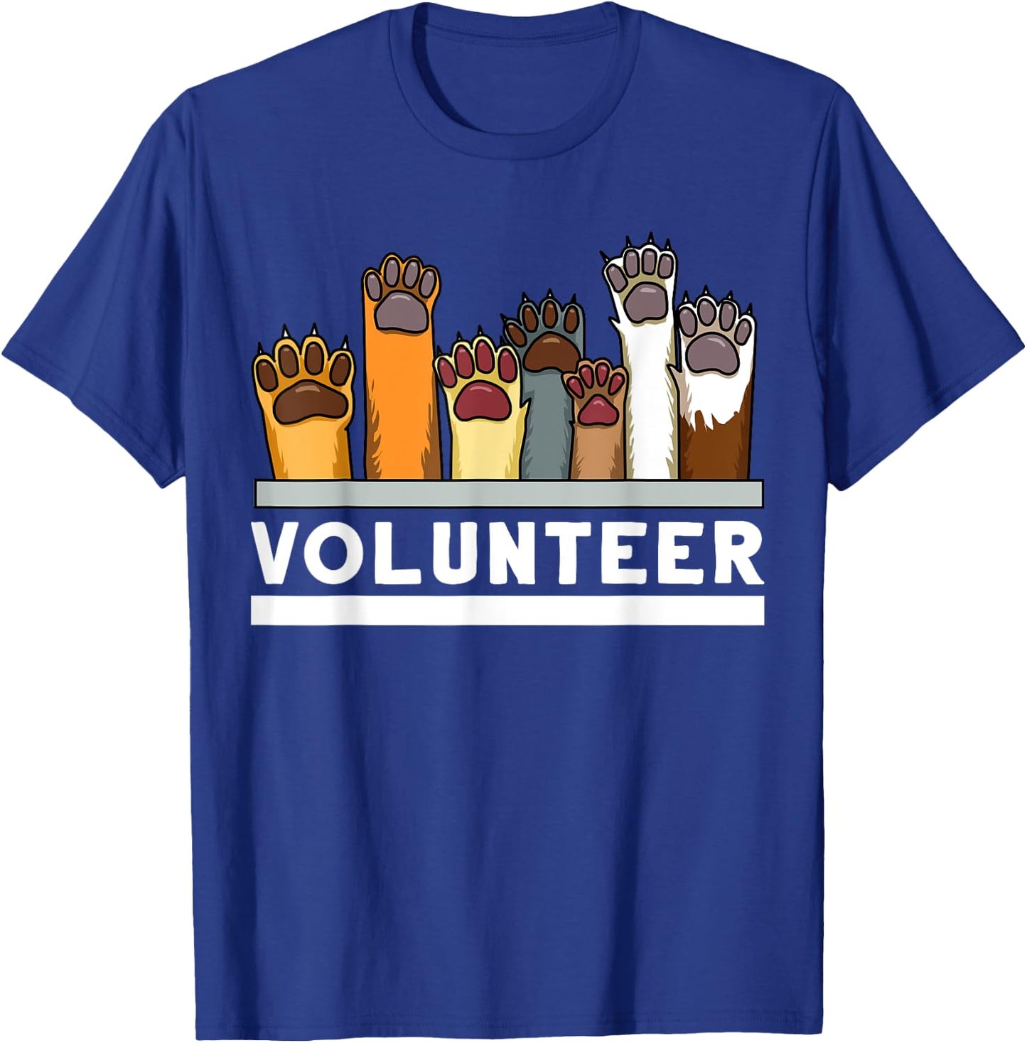 Animal Shelter Volunteer For Dog Rescue Supporter Women Girls Kids T-Shirt - T-Shirt | Royal