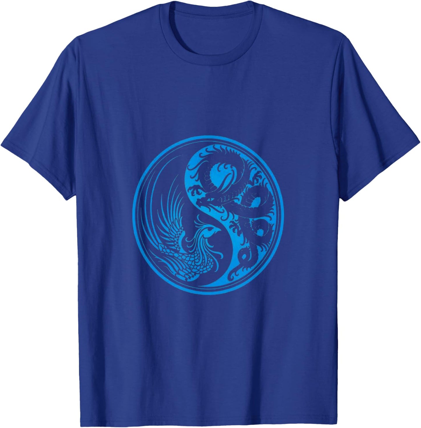 Dragon Phoenix Ying Yang T-Shirt - T-Shirt | Royal