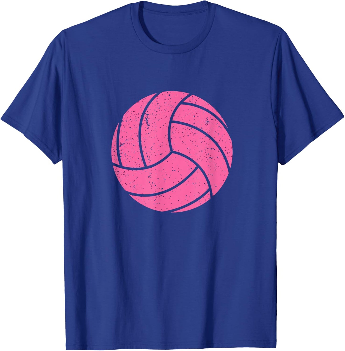 Cute Pink Volleyball Player, Fan, Coach, Mom T-Shirt - T-Shirt | Royal