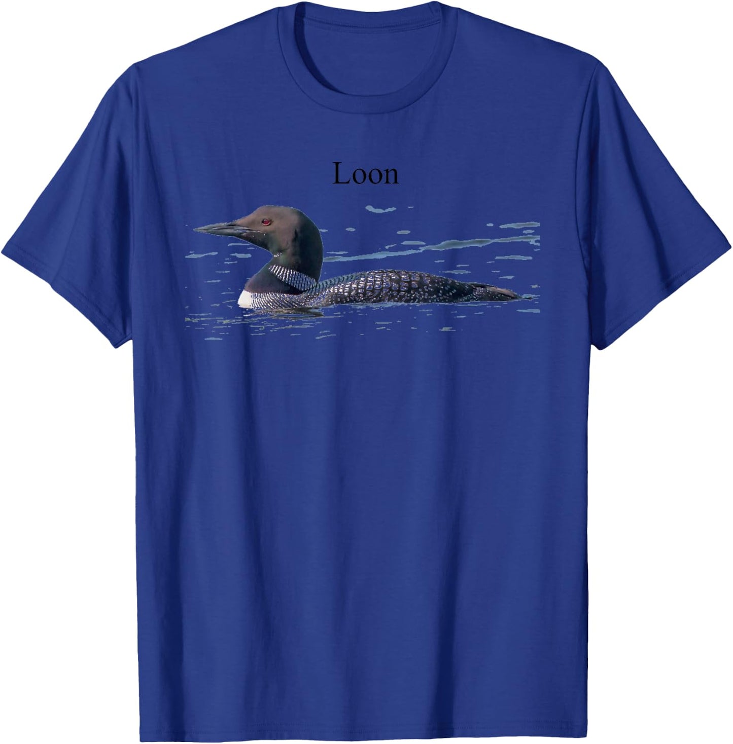 Common Loon Bird Lover Art T-Shirt - T-Shirt | Royal