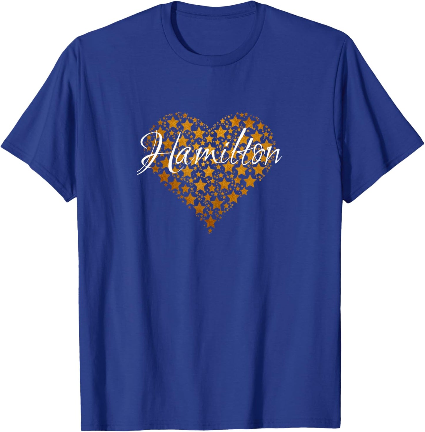 I Love Hamilton Heart | Gift Teenage Girl & Women T-Shirt - T-Shirt | Royal