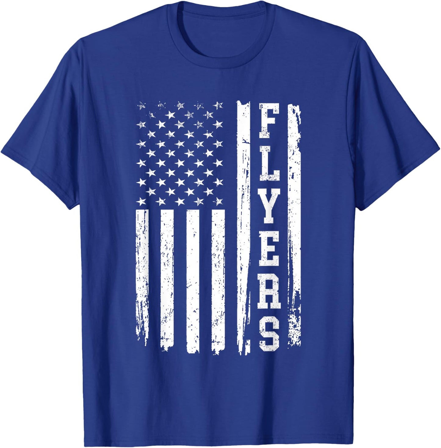 Flyers US Flag Vintage Gift Women Boys Girls Kids T-Shirt - T-Shirt | Royal
